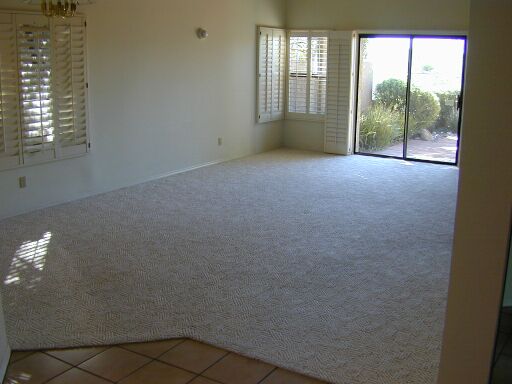 Dining area towards patio.