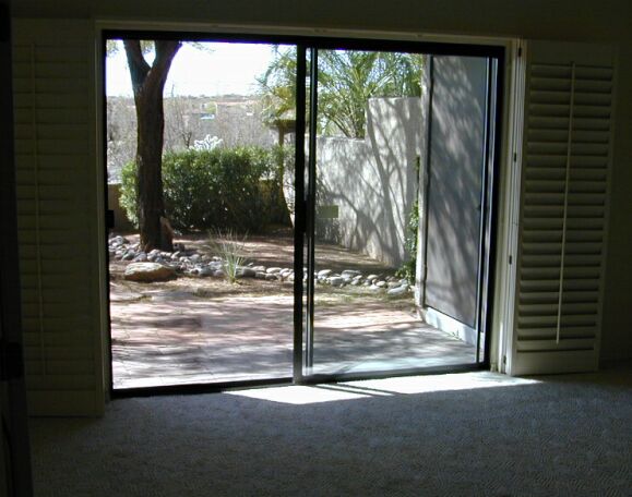 There's a nice little patio off the bedroom.